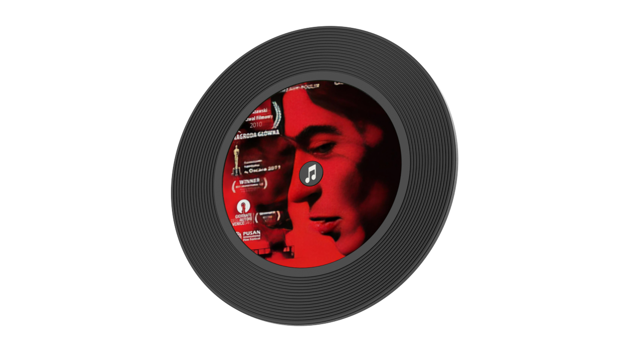 Vinyl record music magnet